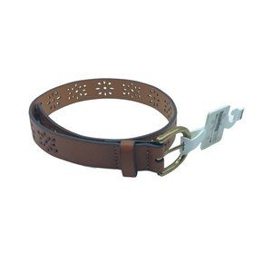 NWT Dillard's Absolutely Fresh Women Small/Medium Cut Out Faux Leather Belt